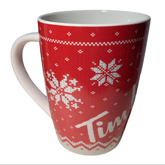 Tim Hortons Ltd 2015 Winter Sweater Snowflake Motif Holiday Mug Cup No. 015 - Picture 3 of 7